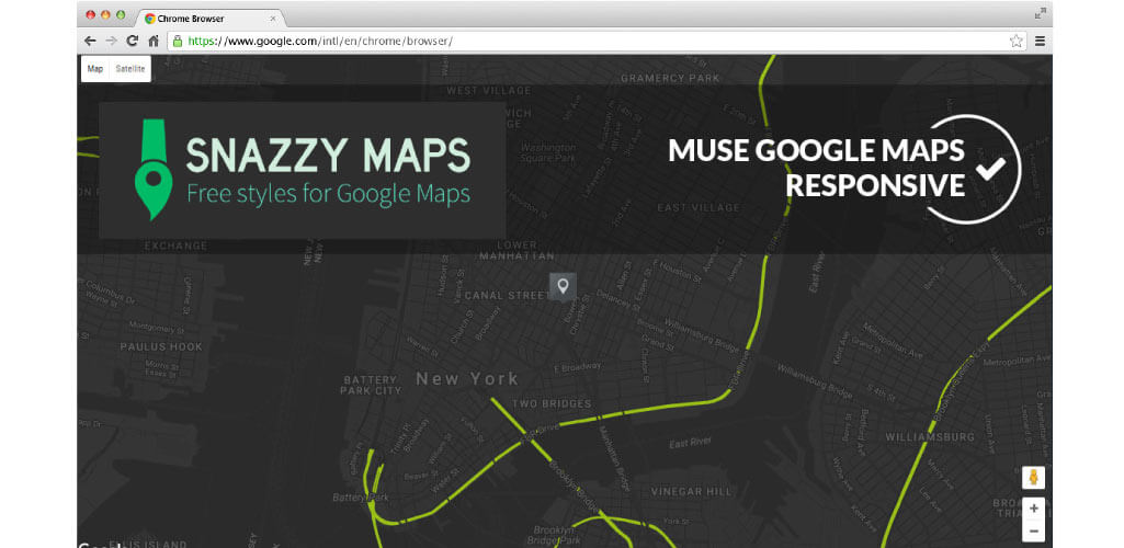 Snazzy Maps Adobe Muse Widget Museshop Net